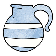 cartoon doodle of a jug