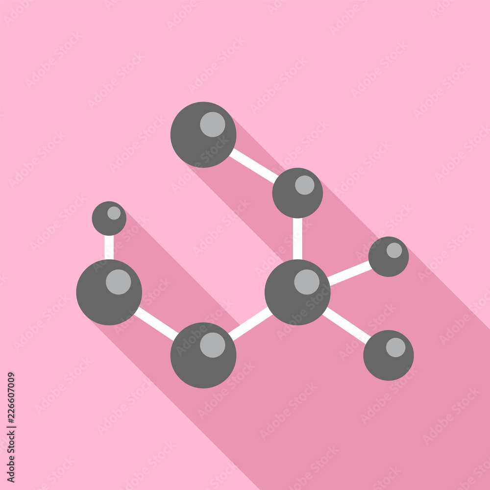 Poster molecule formula icon. flat illustration of molecule formula vector icon for web design