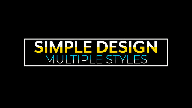Multicolor Outline Title