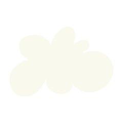 flat color style cartoon decorative cloud symbol
