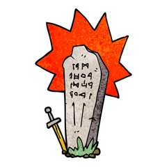 cartoon doodle heros grave