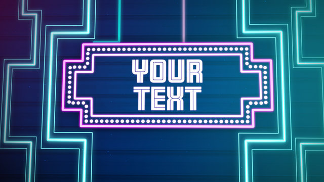 Neon Sign Title