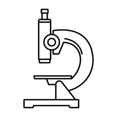 Chemical microscope icon. Outline illustration of chemical microscope vector icon for web design isolated on white background