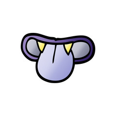 cartoon doodle vampire mouth