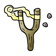 cartoon doodle catapult toy