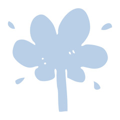 flat color style cartoon water squirt