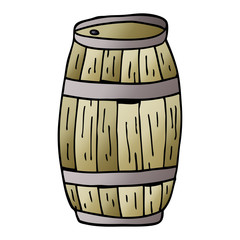 cartoon doodle beer barrel