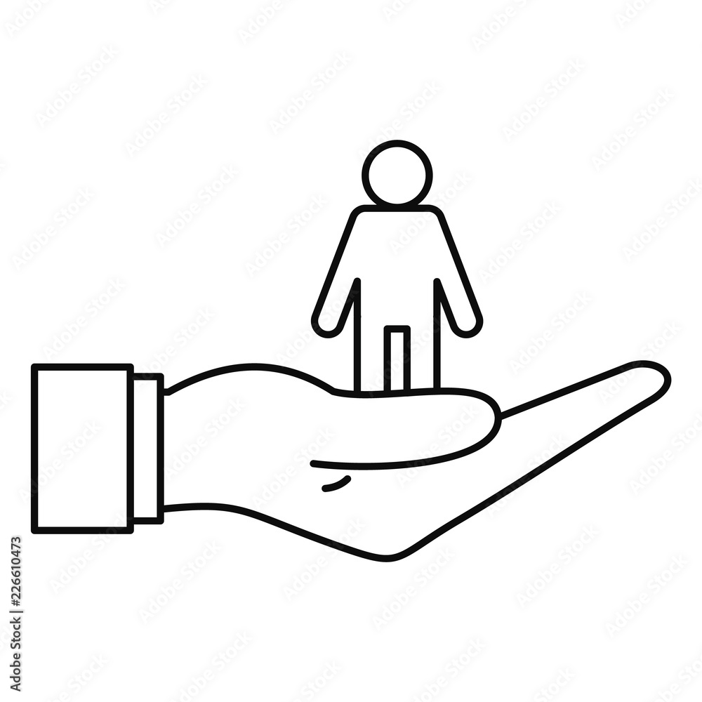 Poster client retention icon. outline illustration of client retention vector icon for web design isolated 