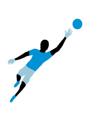 torhüter torwart halten fußball schießen tor springen verein ball sport netz spaß fußballplatz silhouette schatten umriss clipart
