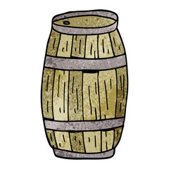 cartoon doodle beer barrel