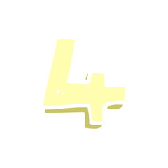 cartoon doodle number four