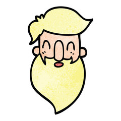 cartoon doodle bearded man