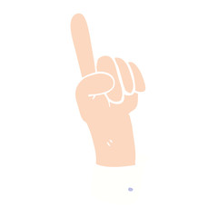 carton of hand gesture