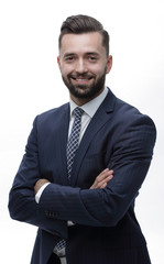 Casual business man with arms crossed