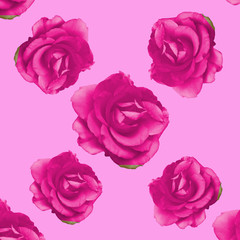 pink roses wrap arpund pattern