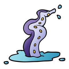 cartoon doodle spooky tentacle