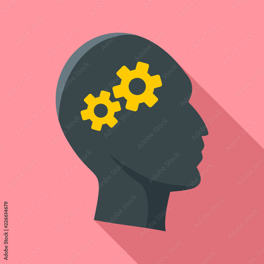 Poster solving problem icon. flat illustration of solving problem vector icon for web design