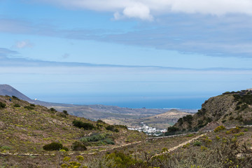 Obraz premium Lanzarote and La Graciola Spain