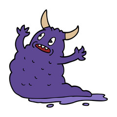 cartoon doodle demon