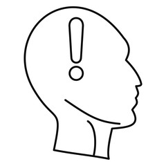 Innovation thinking icon. Outline illustration of innovation thinking vector icon for web design isolated on white background