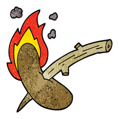 cartoon doodle of a hot dog