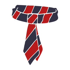 Obraz premium cartoon doodle office tie