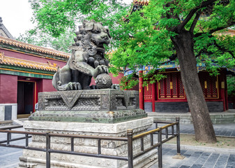 Lama Temple architecture and ornaments, Beijing, China
