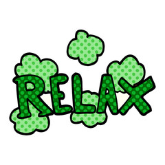 cartoon doodle relax symbol
