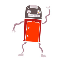 cartoon doodle robot