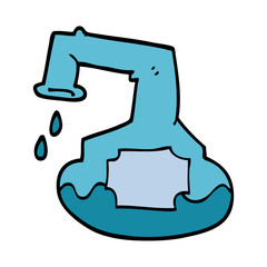 cartoon doodle science tube