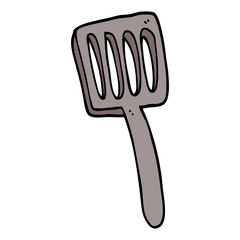 cartoon doodle food spatula