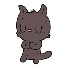 cute cartoon doodle cat