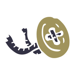 cartoon doodle button