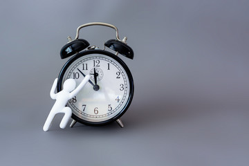 toy people trying to turn back time.