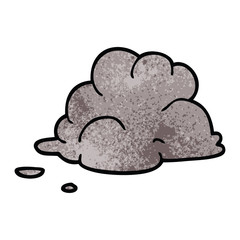 cartoon doodle storm cloud