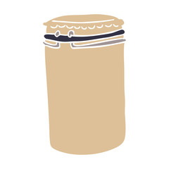 cartoon doodle storage jar