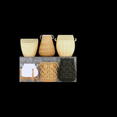 3d render baskets