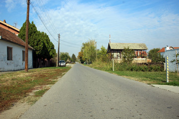 Fototapeta na wymiar Village Opovo in Vojvodina