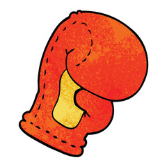cartoon doodle boxing glove