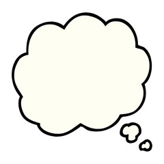 cartoon doodle thought cloud