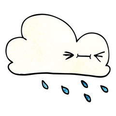cartoon doodle expressive weather cloud