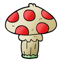 cartoon doodle toadstool