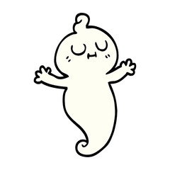cartoon doodle ghost