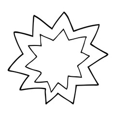 line drawing cartoon fire explosion