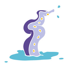 cartoon doodle spooky tentacle