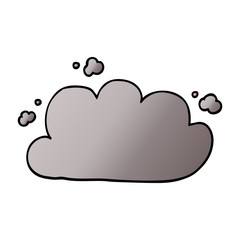 cartoon doodle storm cloud
