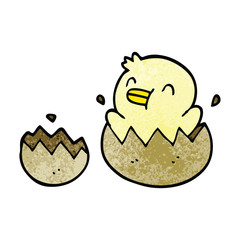 cartoon doodle baby duck