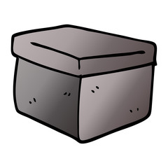 cartoon doodle office filing box