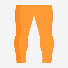 Flat male legs pixel perfect vector icon