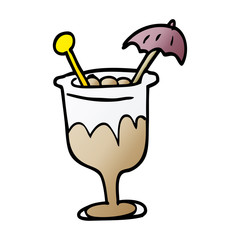 cartoon doodle cocktail